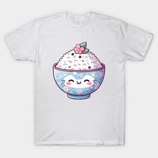 Cute Kawaii Rice Bowl T-Shirt